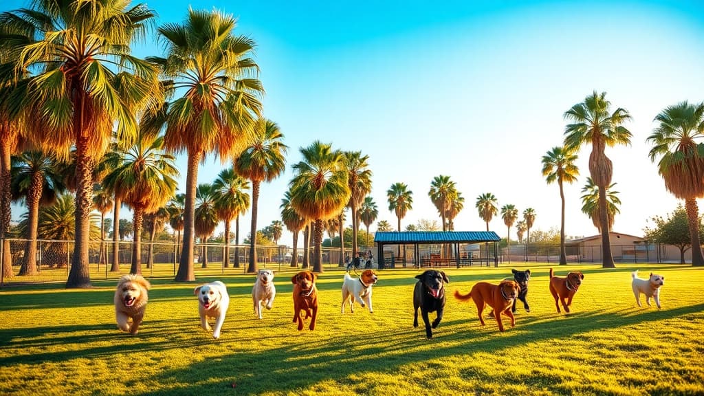 Seven Oaks Bark Park dog park in Visalia, CA