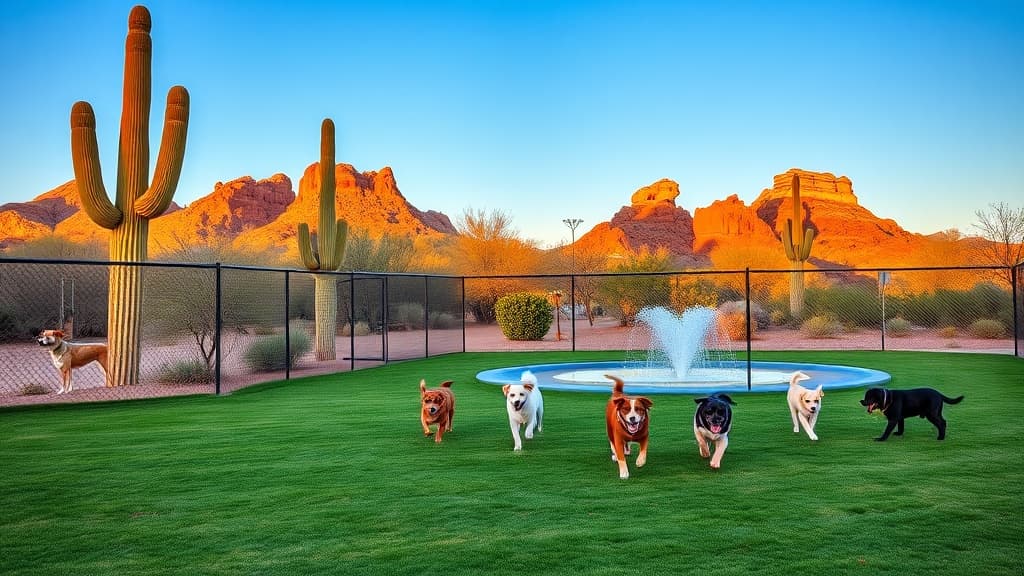 Dog Park at Steele Indian School Park dog park in Phoenix, AZ