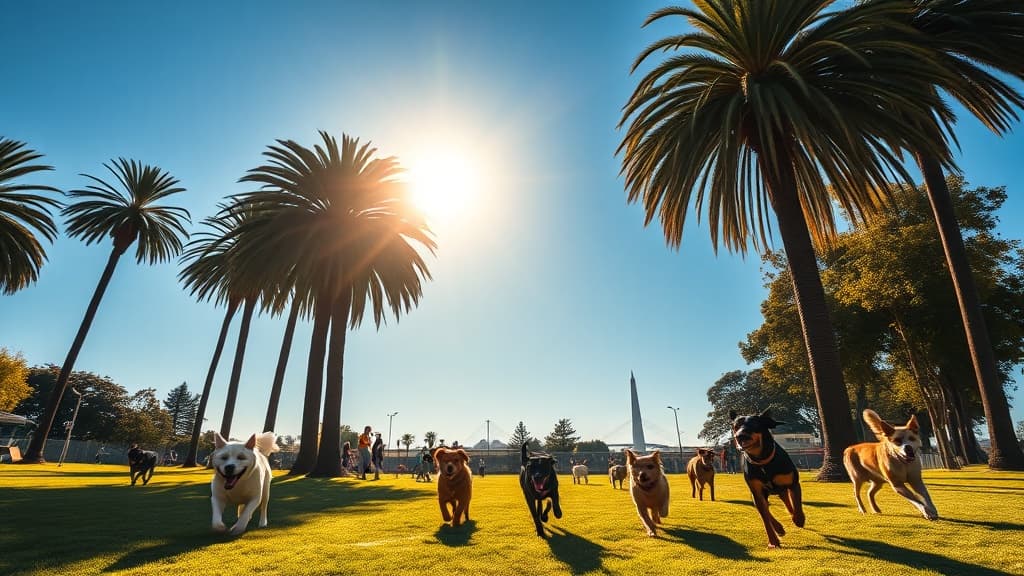 Progress Park dog park in San Francisco, CA