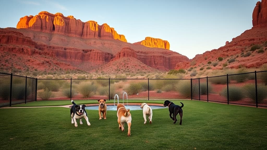 Desert Dog Oasis dog park in St. George, UT
