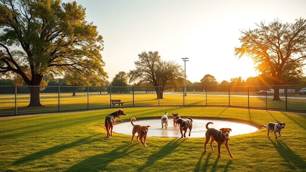 Dog Park at Willowhaven Park dog park in Kankakee, IL