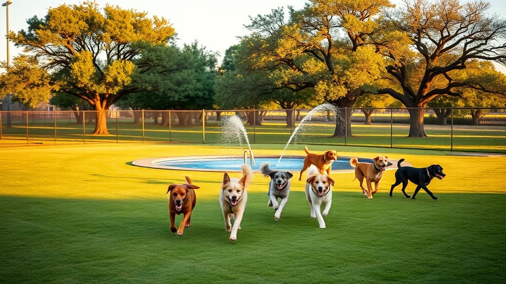 Dog Park at Bob Woodruff Park dog park in Plano, TX