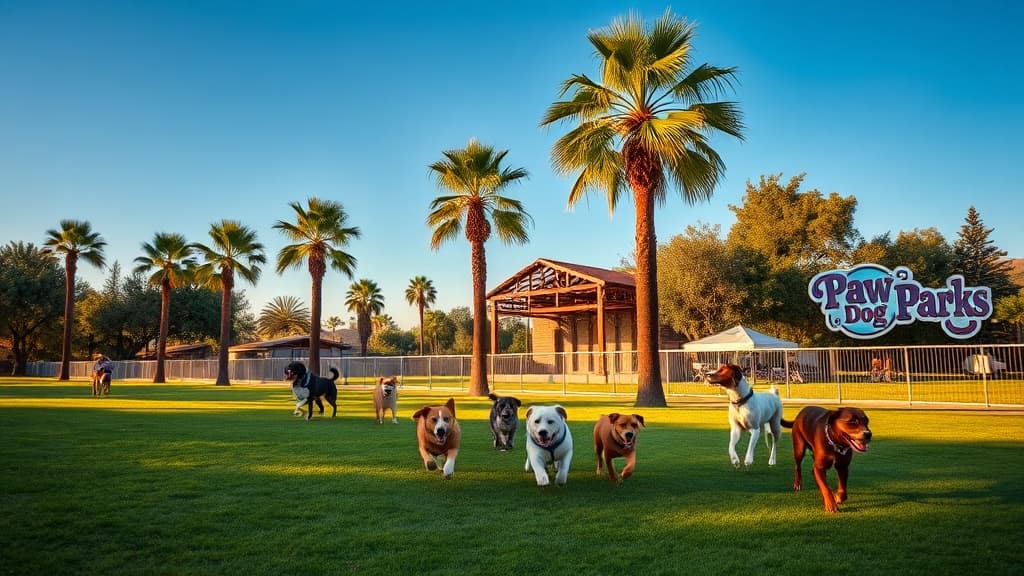 Phillips Paw Park dog park in Pomona, CA