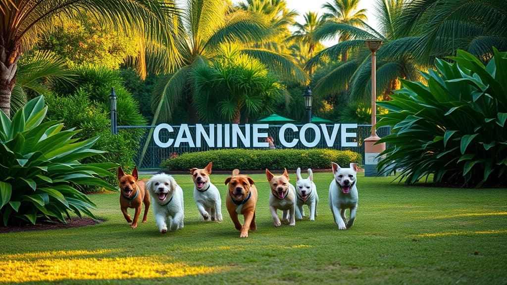 Canine Cove (small dogs) dog park in Marco Island, FL