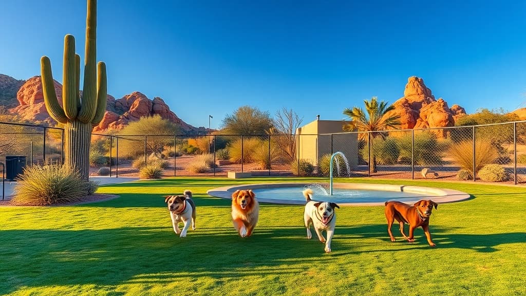 Bark Park at Nozomi Park dog park in Chandler, AZ