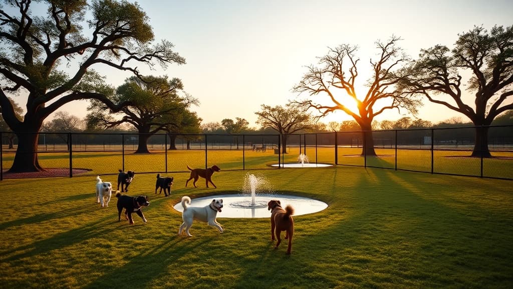 Paw Park at Natural Springs Park dog park in Anna, TX