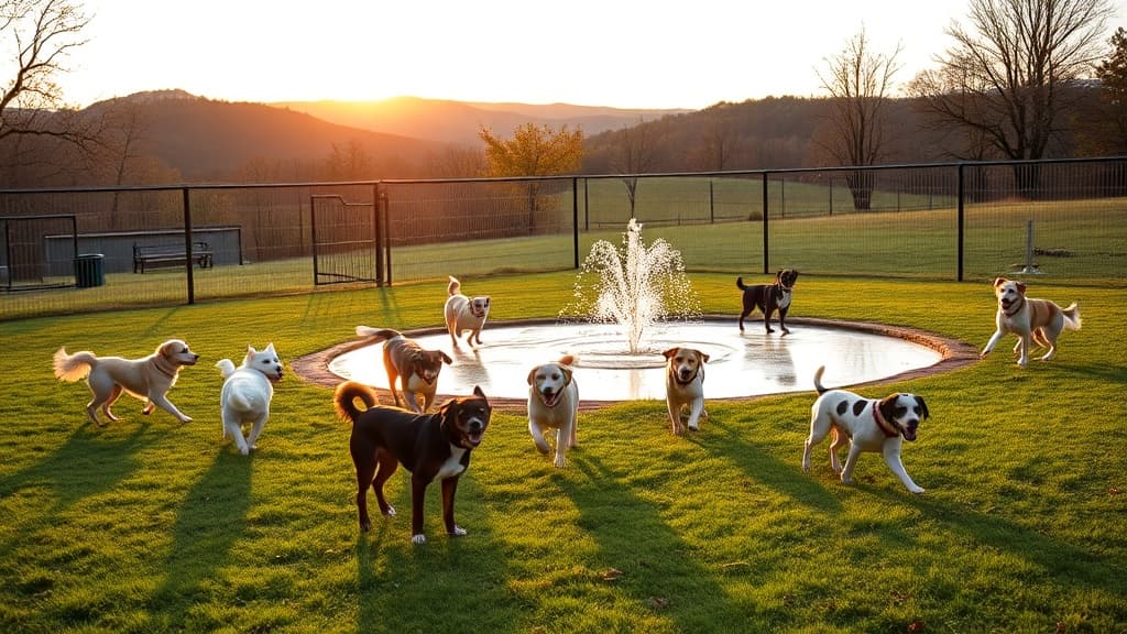 Coates Bark Park dog park in Danville, VA