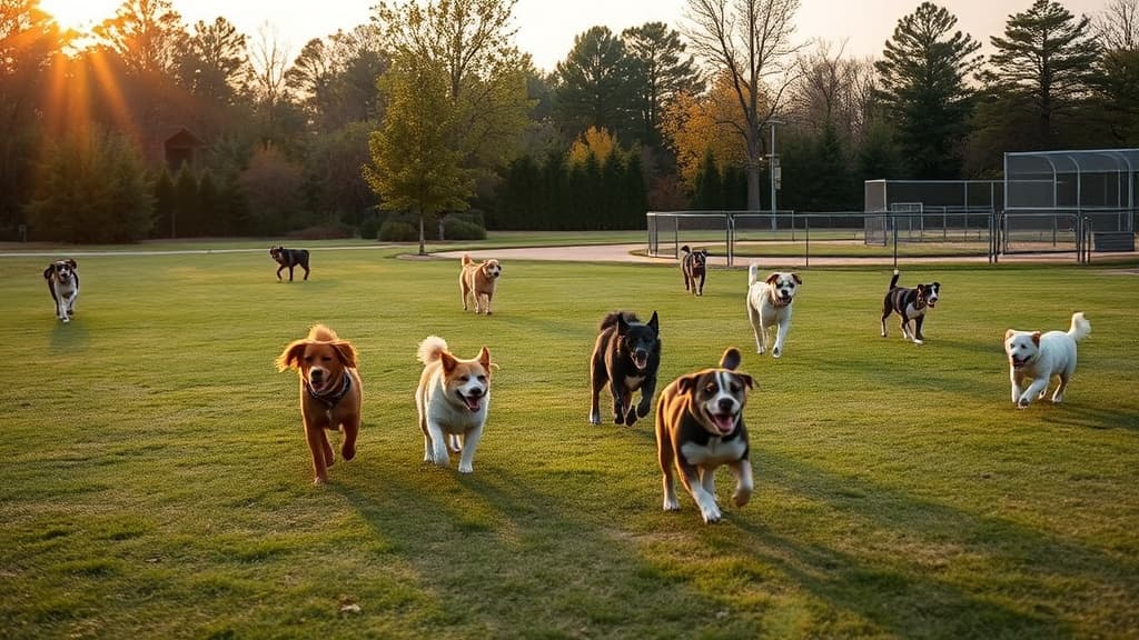 Large/Medium Dog Area dog park in Cary, NC