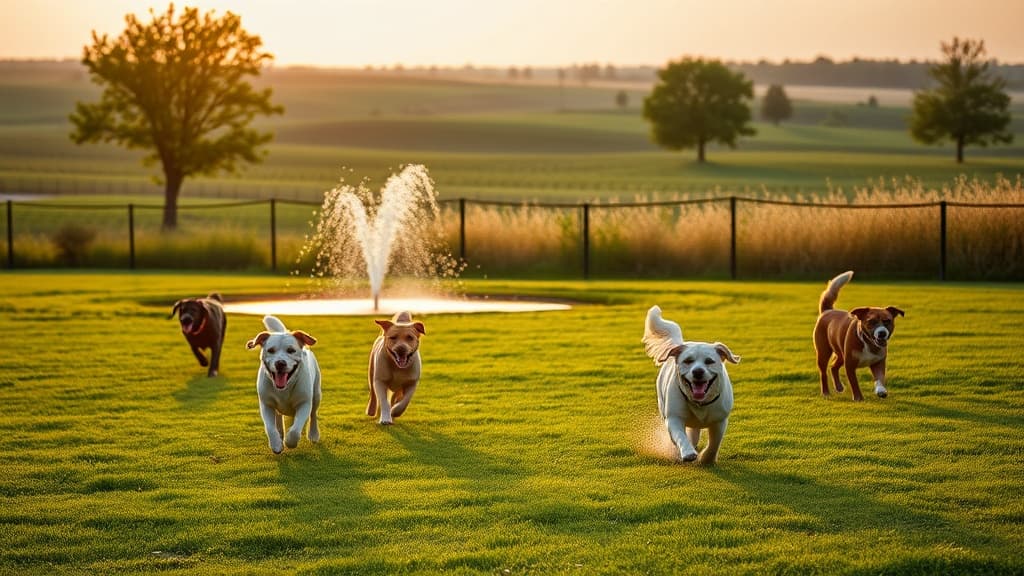 Deming Park dog park in Terre Haute, IN