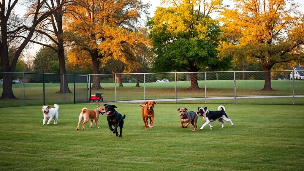 Dog Park at Thompson Park dog park in Jamesburg, NJ