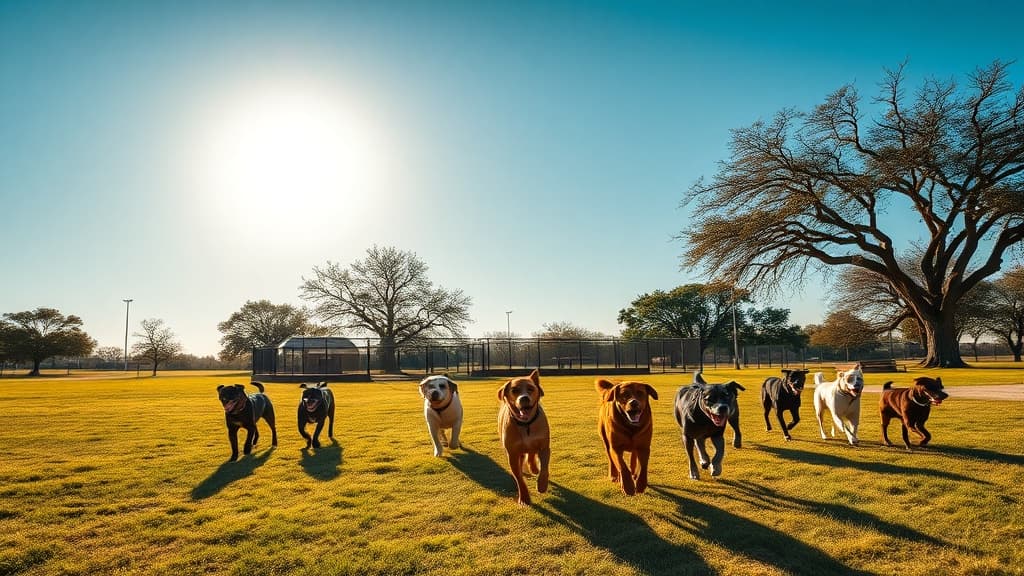 Paw Park at Greenline dog park in San Antonio, TX