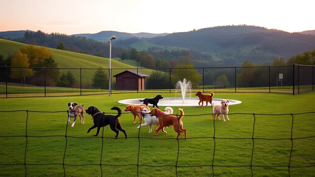 Love's Travel Stop dog park in Holladay, TN