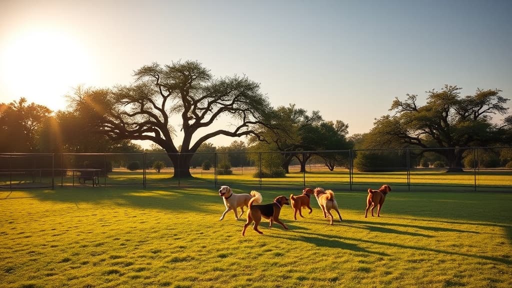 Dog Park at Flatrock Park dog park in Kerrville, TX