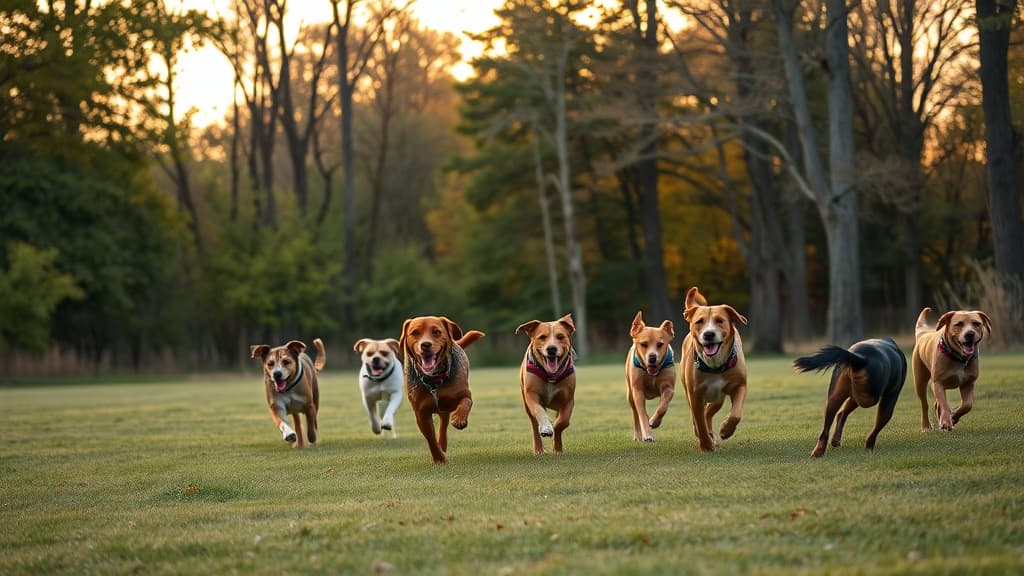 Barstow Woods dog park in Midland, MI