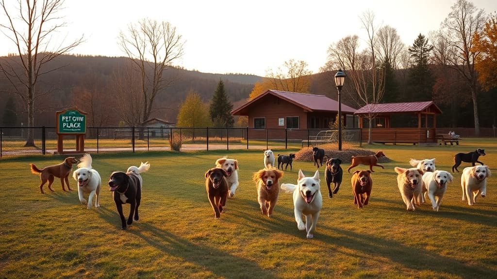 Pets Own Place dog park in Hendersonville, NC