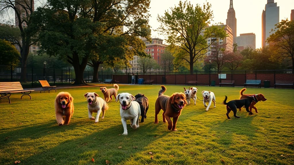 Glen Oaks Village Dog Park dog park in New York, NY