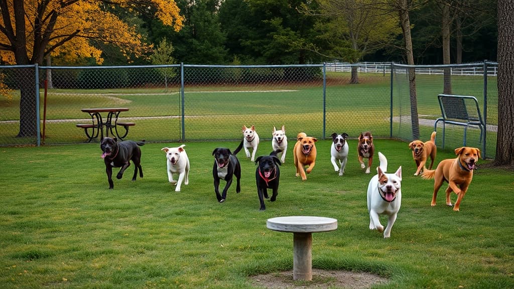 Frankfort Bark Park dog park in Frankfort, IL