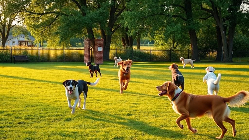 Rogers Park dog park in Minburn, IA