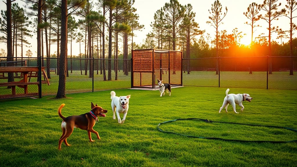 Love's Travel Stop dog park in Moody, AL