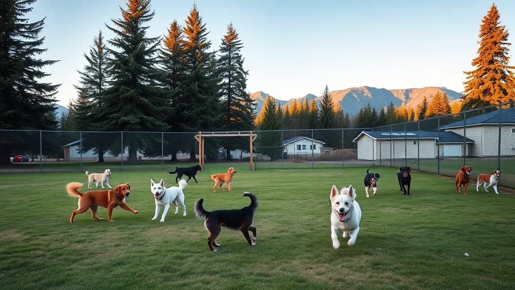 Cheney Dog Park dog park in Cheney village, WA