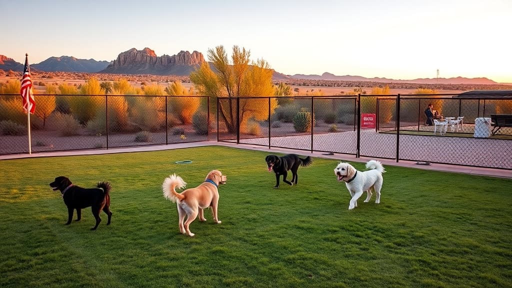Dog Park at North Domingo Baca dog park in Albuquerque, NM