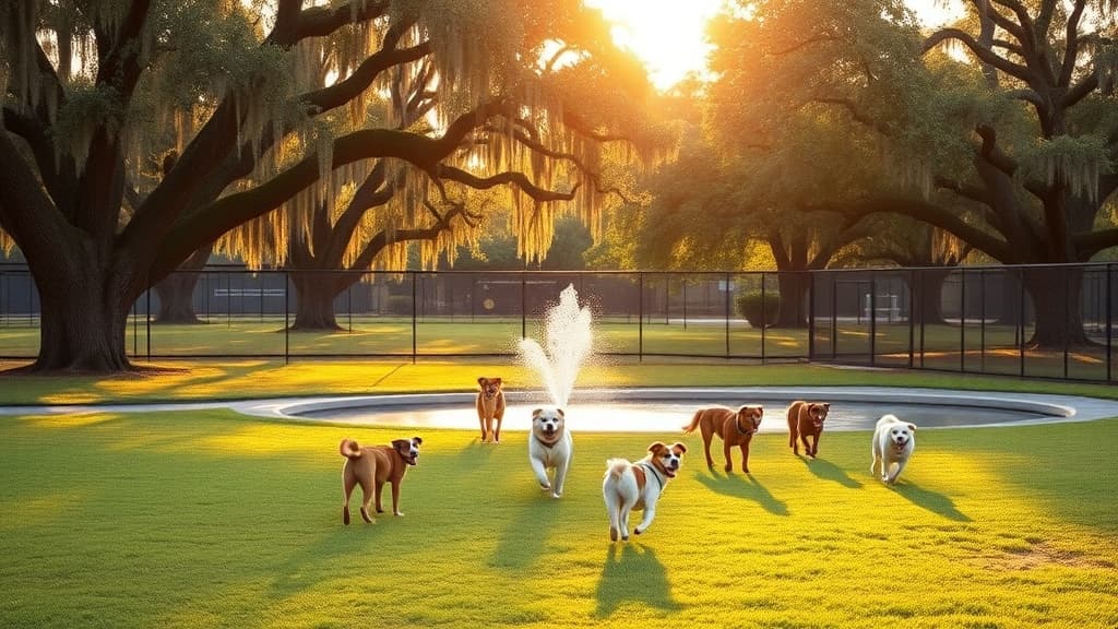 Bark Park at Bill Wood Park dog park in Madison, GA