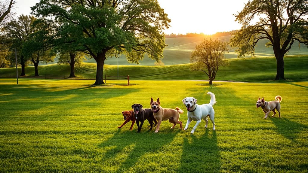 Prairie Oaks Metro Park dog park in West Jefferson, OH