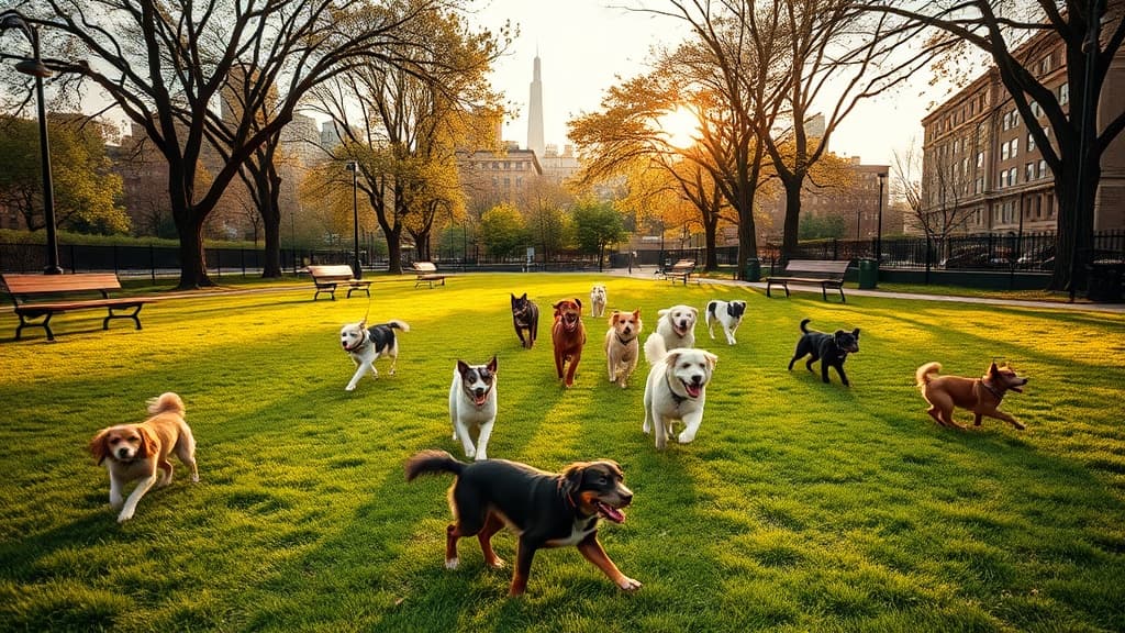 Tribeca Dog Run dog park in New York, NY