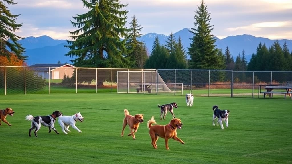 Henry Hollow Dog Park dog park in Camano Island village, WA