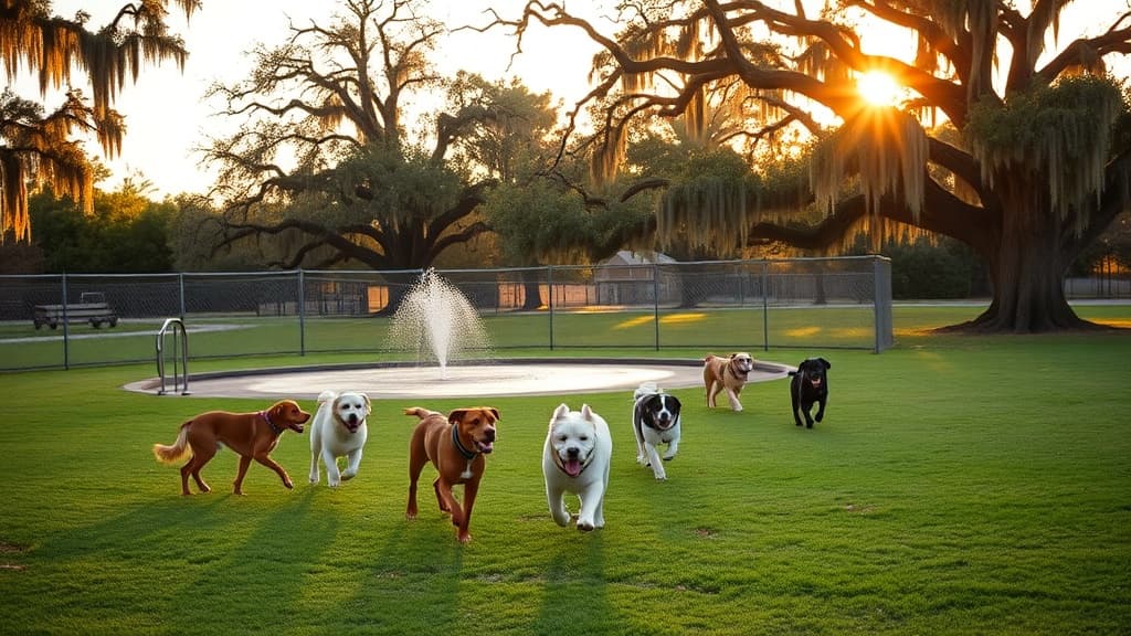 Pendleton King Park Bark Park dog park in Augusta, GA