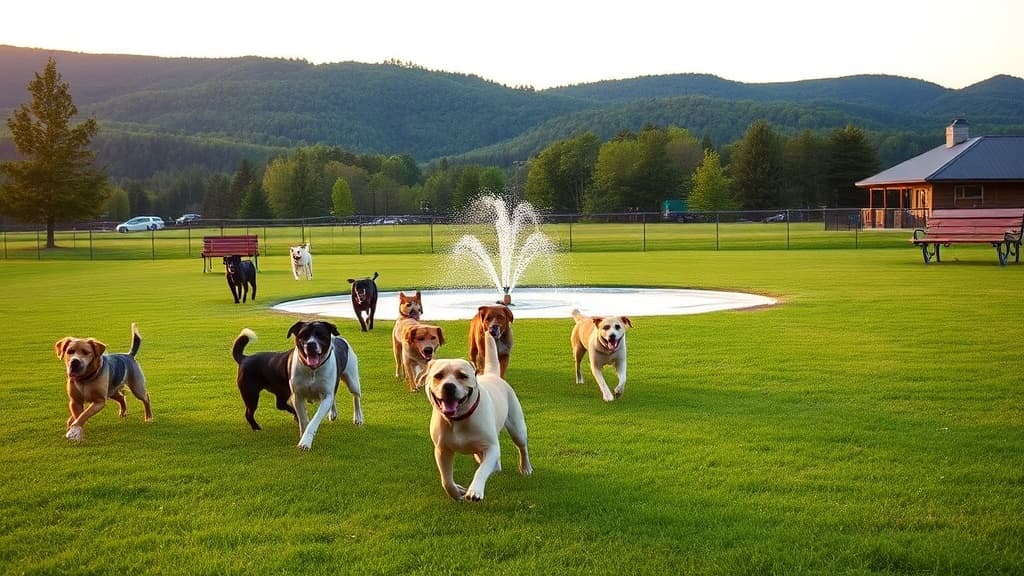 Hubbard Park Off Leash Area dog park in Montpelier, VT