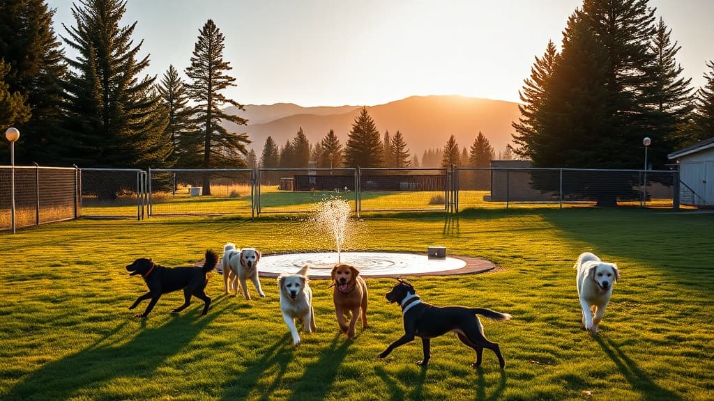 Dog Park at Basin Homes Park dog park in Moses Lake village, WA