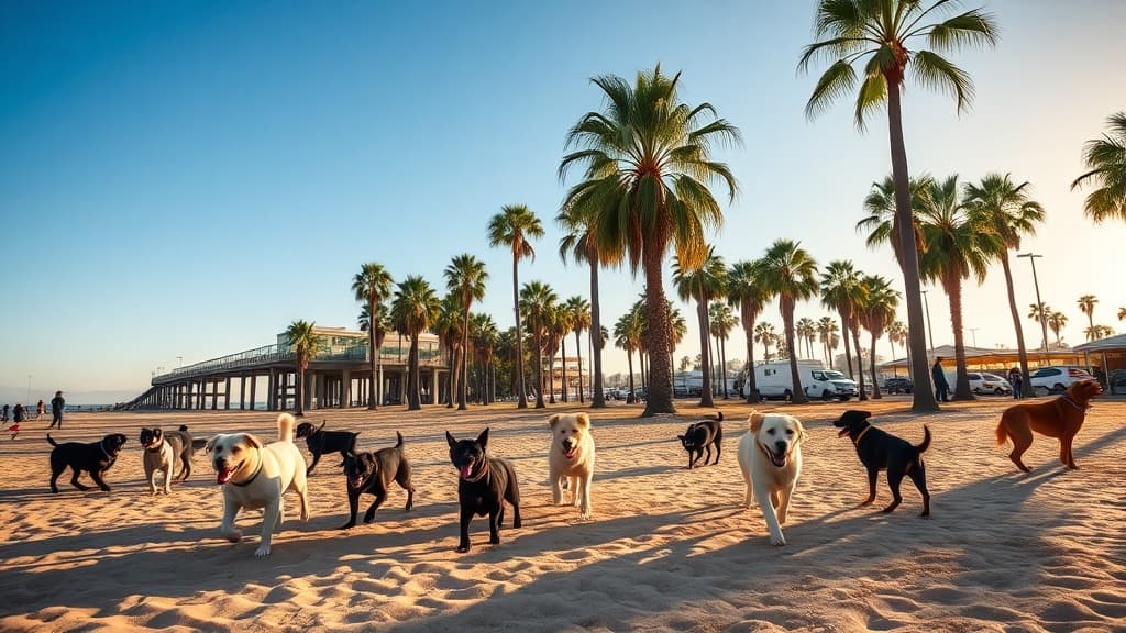 Del Mar Dog Beach dog park in Del Mar, CA