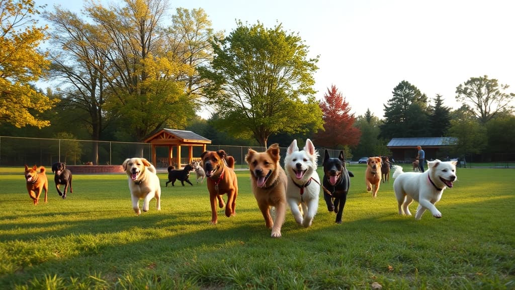 Del Ray Central Bark Park dog park in Alexandria, VA