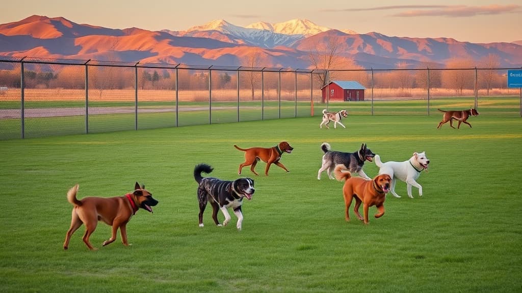 Dog Park at Fairgrounds Park dog park in Loveland, CO