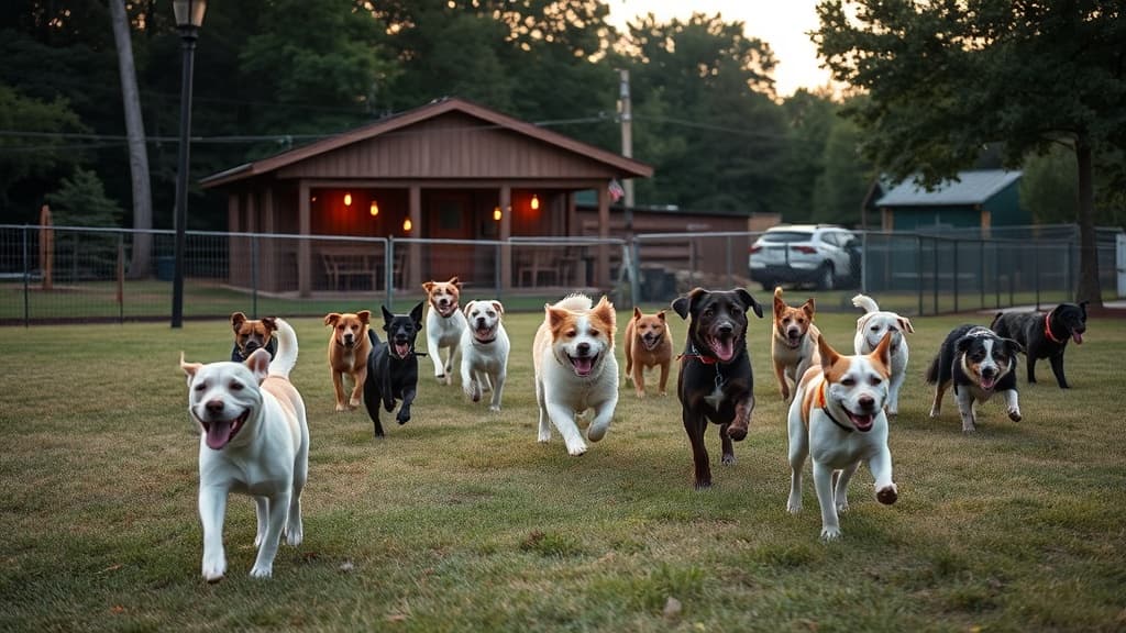 The Unleashed Dog Bar and Salon dog park in Greenville, SC