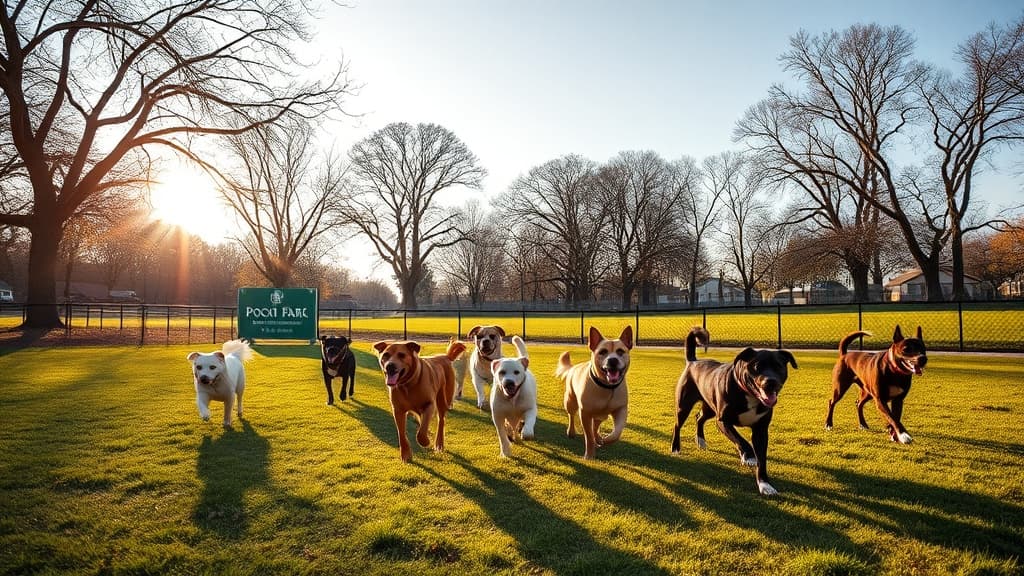 Pooch Park dog park in Skokie, IL