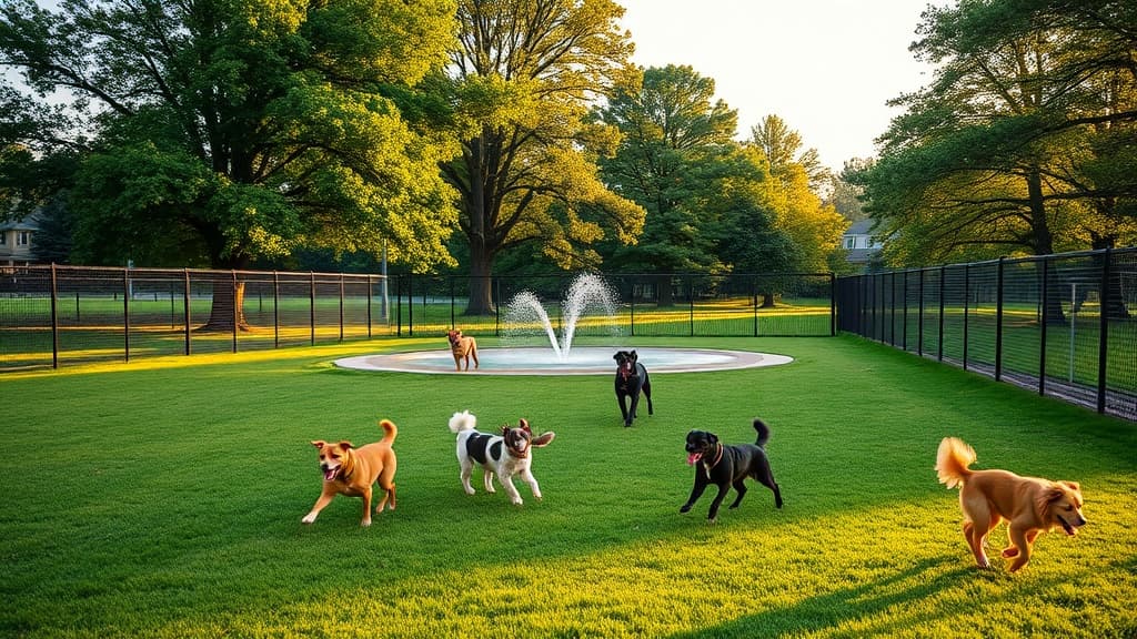 Dog Park at Donnelly Memorial Park dog park in West New York Joint Penton Pavillion, NJ