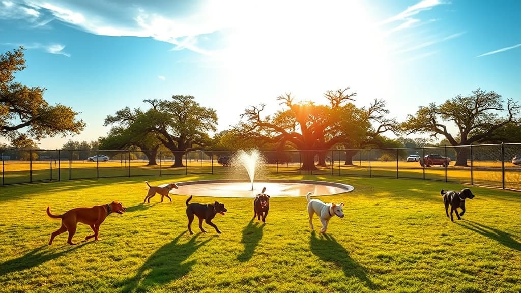Bark Park at Countryside dog park in League City, TX