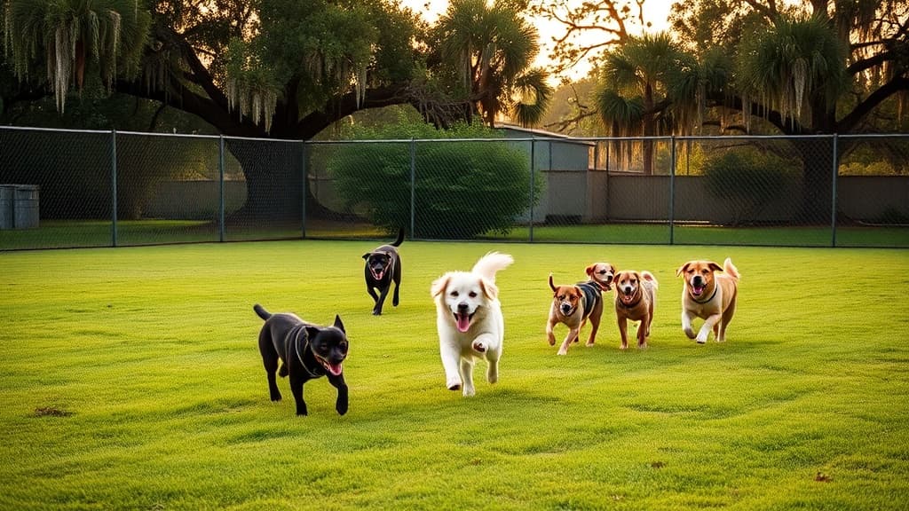 The Dog House dog park in New Orleans, LA