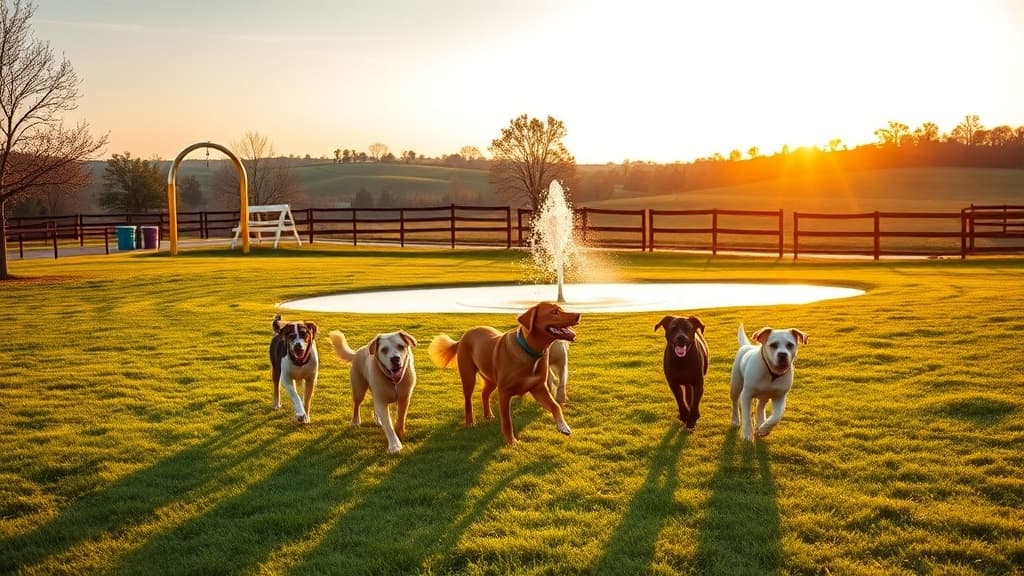 Brown Park dog park in St. Matthews, KY