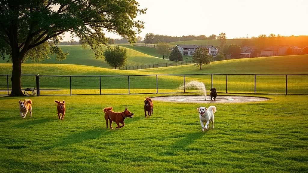 Dog Park at Oak Grove Park dog park in Centerville, OH