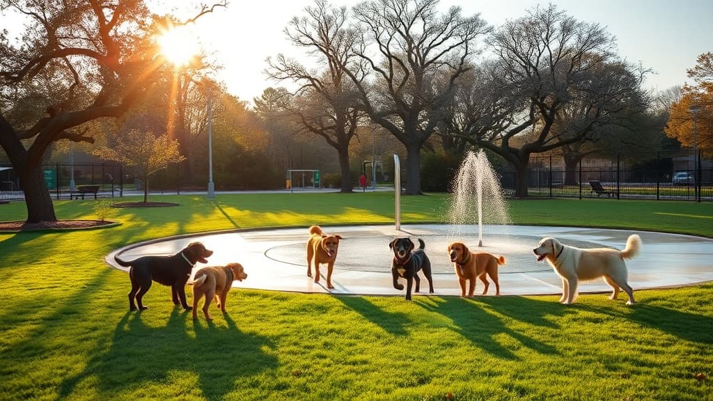 Avent Park dog park in Oxford, MS