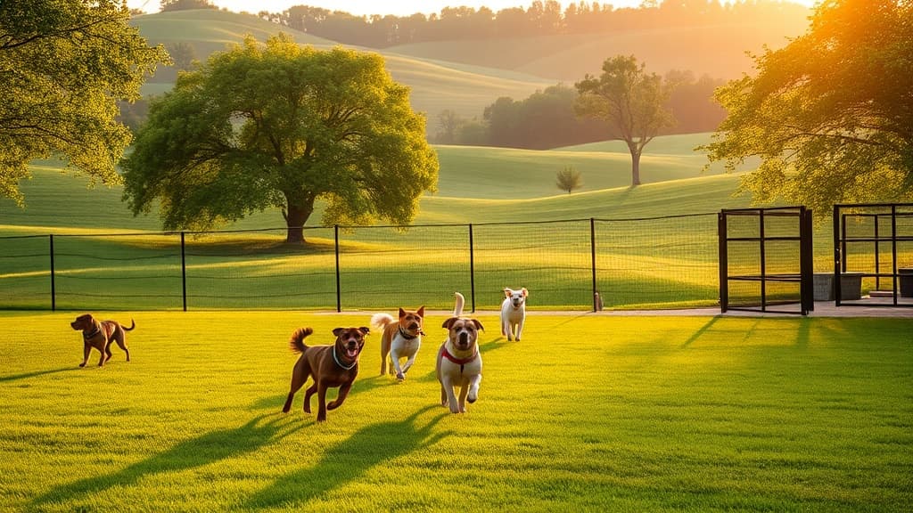 Love's Travel Stop dog park in Bidwell, OH