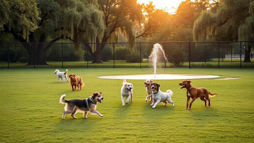 Dog Park at Burbank Park dog park in Baton Rouge, LA