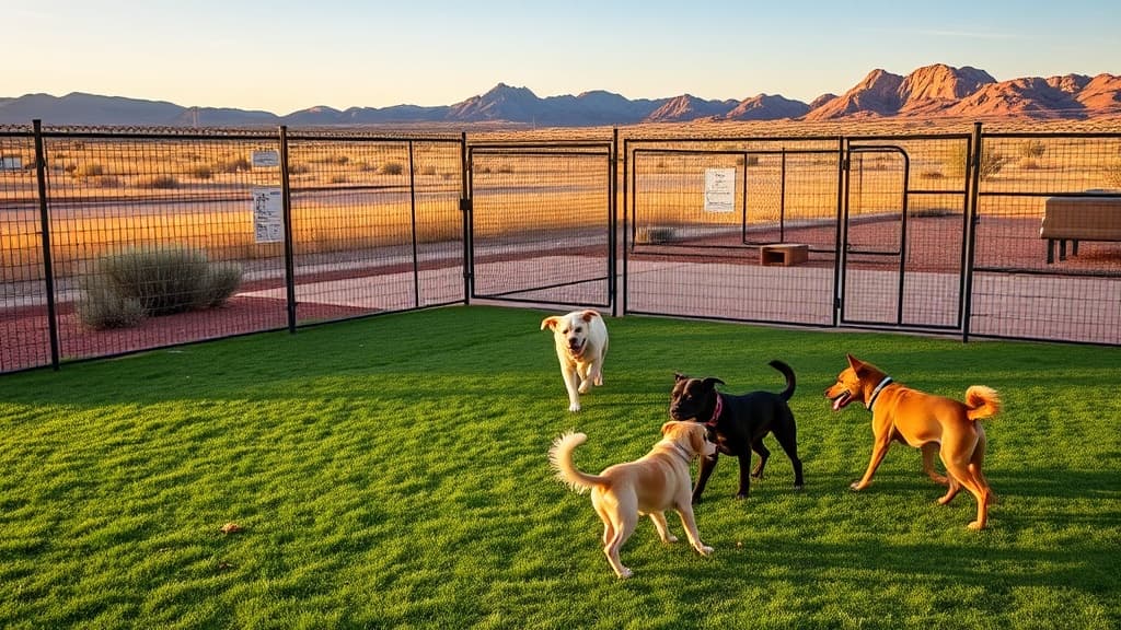 Los Milagros Park dog park in Rio Rancho, NM