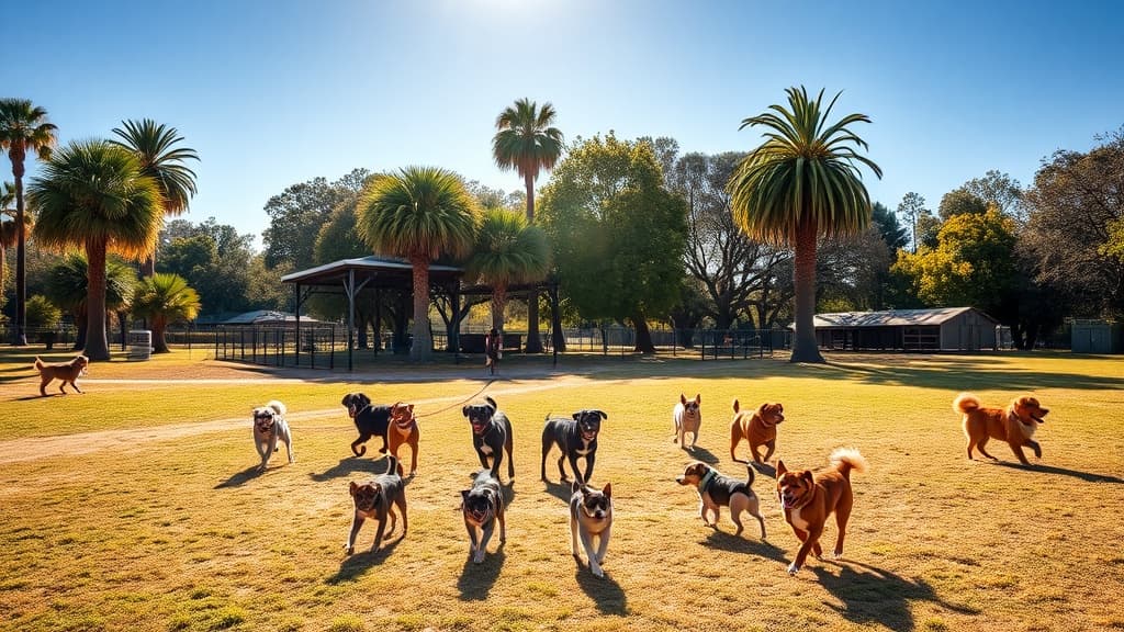 Mitchell Park Dog Park dog park in Palo Alto, CA