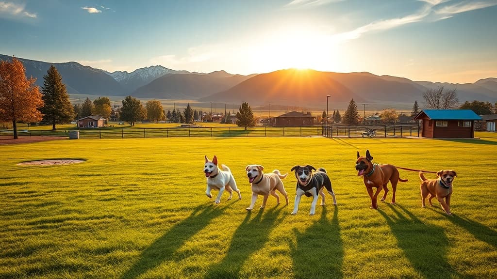 Philipsburg Brewing Company The Vault dog park in Philipsburg, MT