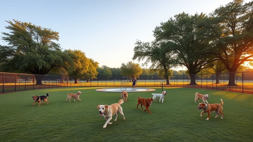 Puptown at MargatePark dog park in Chicago, IL