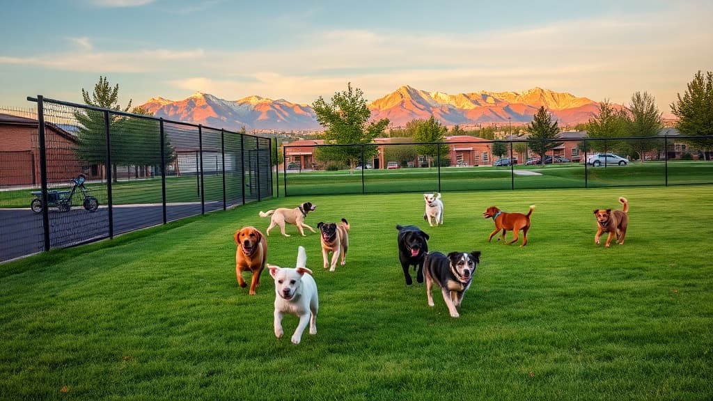 Dog Park at Belleview Station dog park in Denver Neighborhood Plaza 3, CO